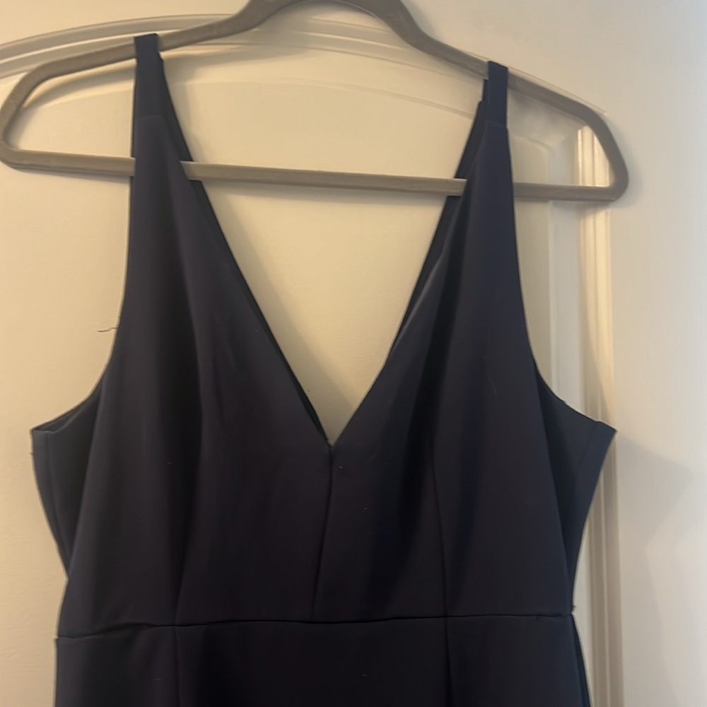 Lulu's Navy Blue Prom Dress - Picture 7 of 9